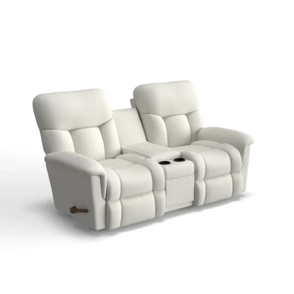 Mateo Power Wall Reclining Loveseat with Console & Headrest