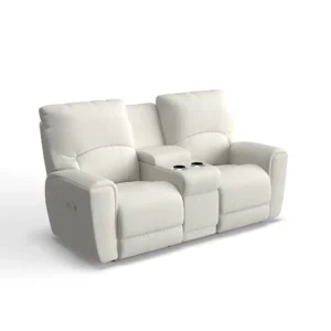 Cassian Power Reclining Loveseat with Headrest, Lumbar & Console